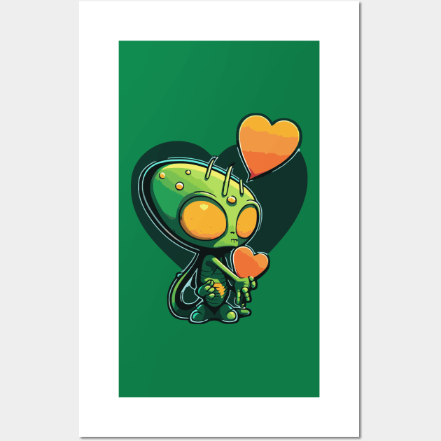 Alien Lover Wall Art by pxdg